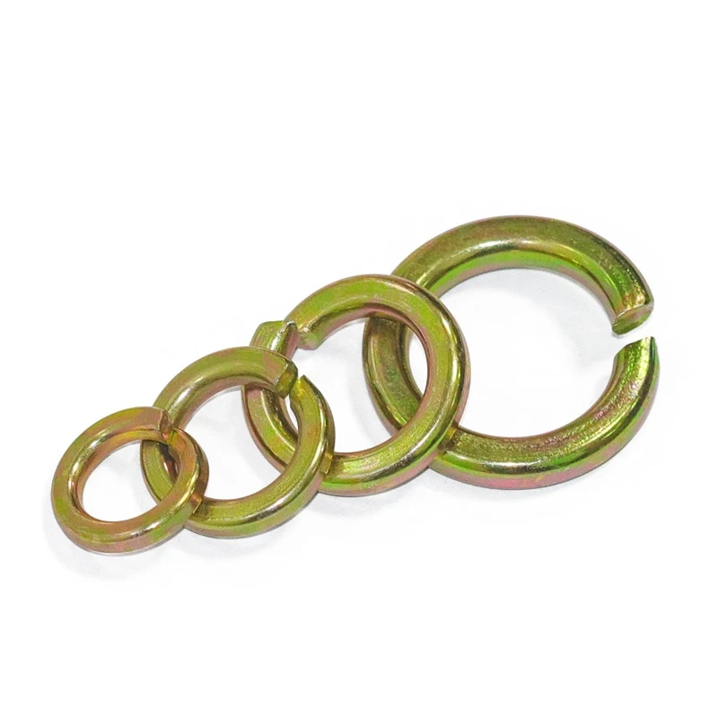 Color Yellow Zinc Plated Steel DIN127 Spring Washers