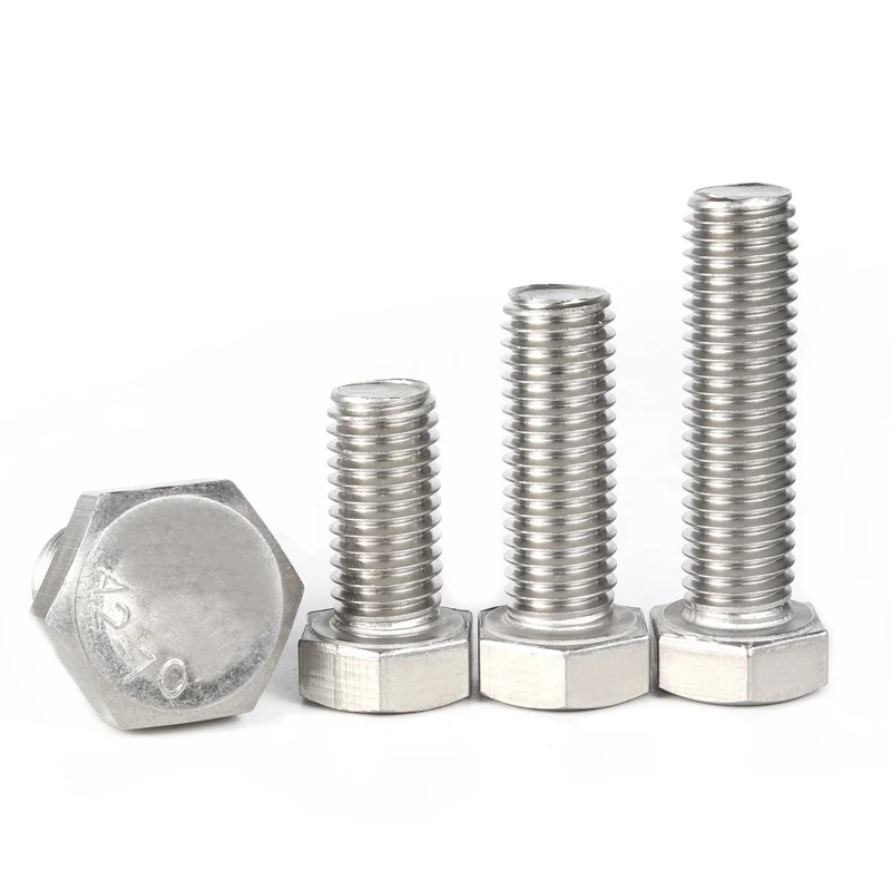 Stainless Steel SS201 SS304 SS316 A2-70 A4-80 Hex Bolts (1)