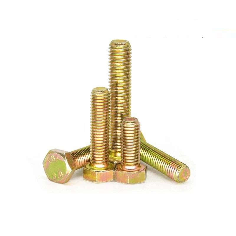 High Strength Grade 8.8 10.9 12.9 Steel DIN931 DIN933 Yellow Zinc Plated  ( (8)