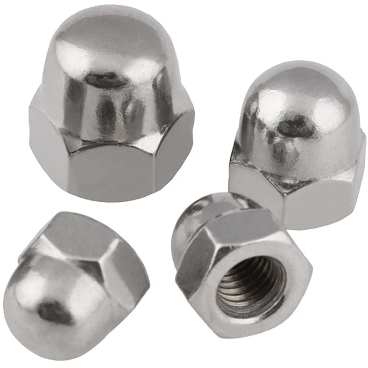 Stainless Steel A2-70 A4-80 SS201 SS304 SS316 DIN1587 Cap Nuts