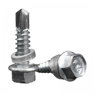 Cross hexagon Flange tapping screw 304 stainless steel Dovetail Self tapping screw