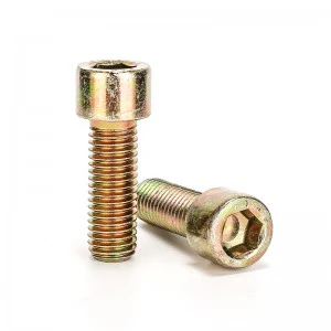 High Strength Grade 4.8 8.8 10.9 12.9 Steel Yellow Zinc Plated DIN912 Allen Bolts