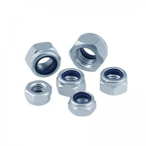 High Strength Grade 4 8 10 12 Steel Galvanized Blue White Zinc Plated DIN982 DIN985 Nylon Lock Nuts Nylock Nuts