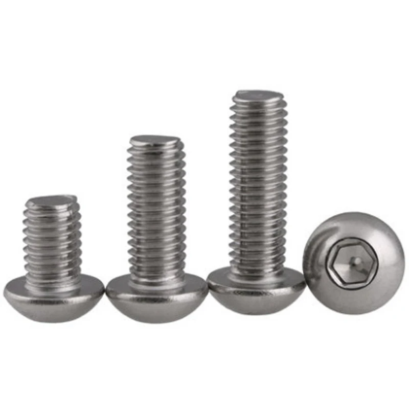 Stainless Steel A2-70 A4-80 SS201 SS304 SS316 ISO7380 Button Head Hex Socket Bolts Featured Image