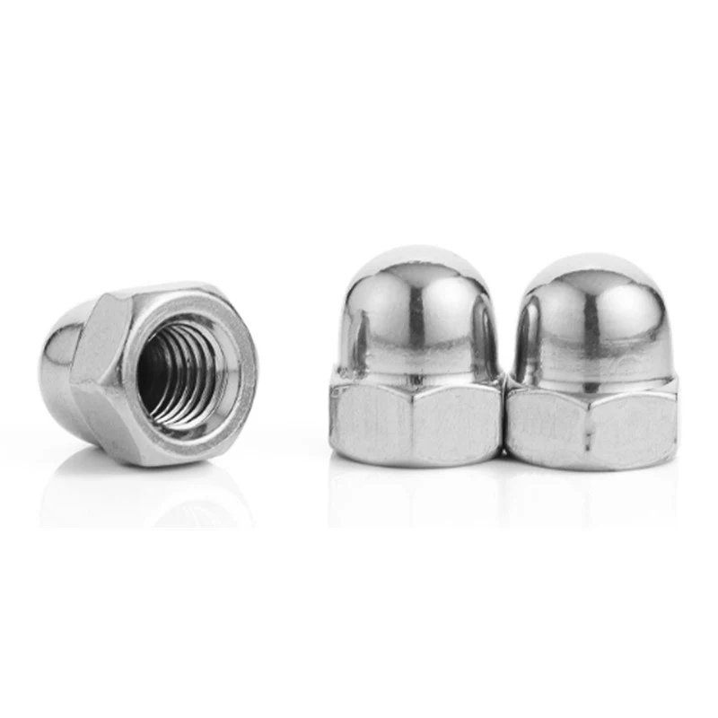 High Strength Grade 4 8 10 12 Steel Galvanized Blue White Zinc Plated DIN1587 Cap Nuts