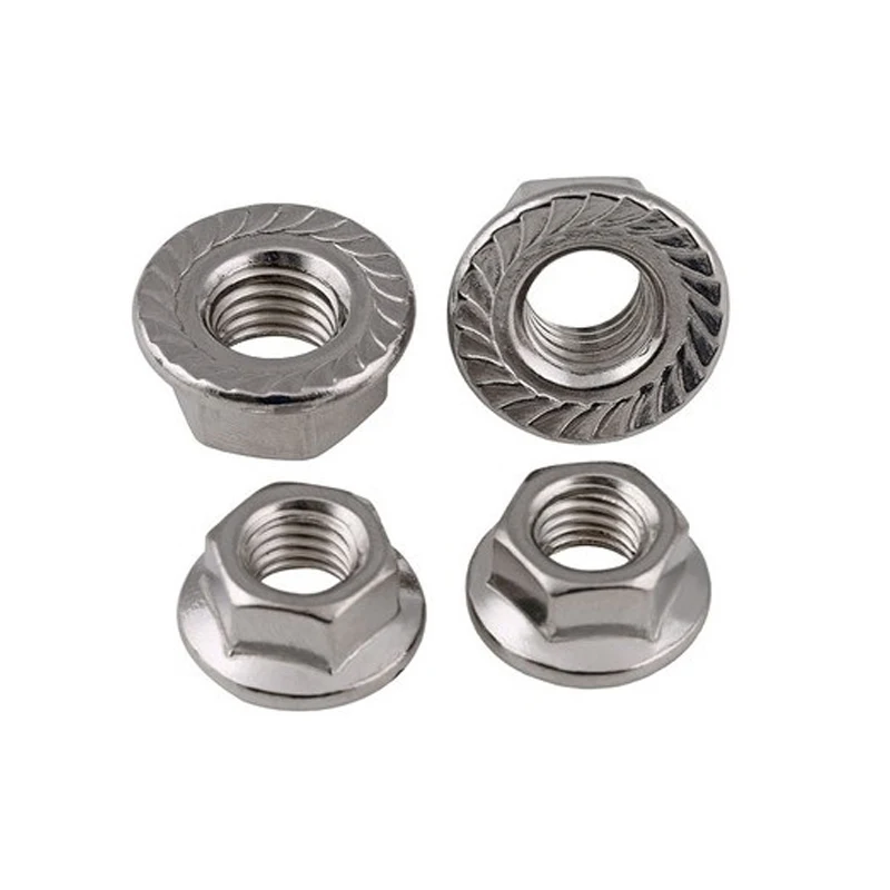 Stainless Steel A2-70 A4-80 SS201 SS304 SS316 DIN6923 Hex Flange Nuts (16)