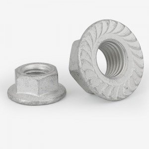 High Strength Grade 4 8 10 12 Steel Hot Dip Galvanized HDG Plated DIN6923 Hex Flange Nuts