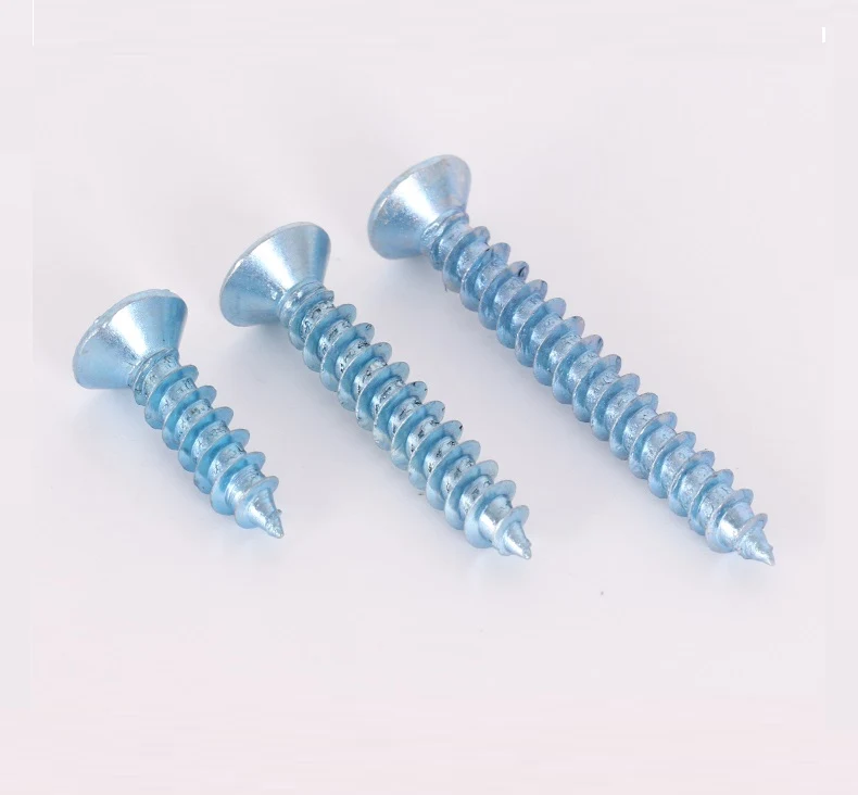 Zinc Plated Steel Countersunk CSK Flat Head Self-tapping Screws