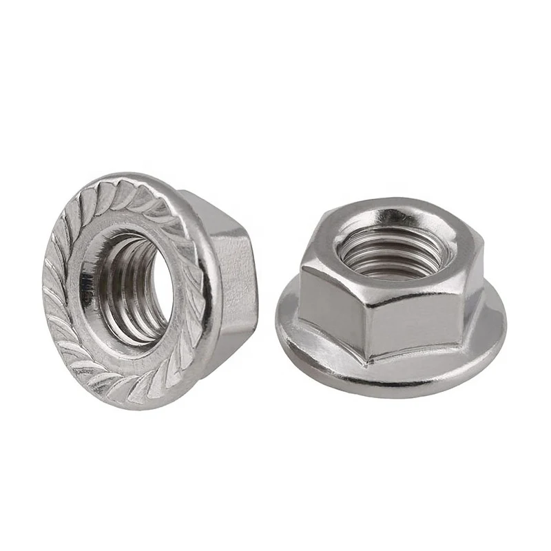 Stainless Steel A2-70 A4-80 SS201 SS304 SS316 DIN6923 Hex Flange Nuts (15)