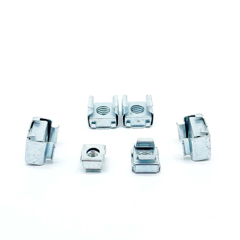 High Strength Grade 4 8 10 12 Steel Galvanized Blue White Zinc Plated Cage Nuts ( (4)
