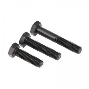 High Strength Grade 8.8 10.9 12.9 Steel DIN931 DIN933 Black Oxide Hex Bolts