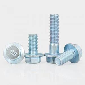 High Strength Grade 4.8 8.8 10.9 12.9 Zinc Plated DIN6921 Flange Bolts