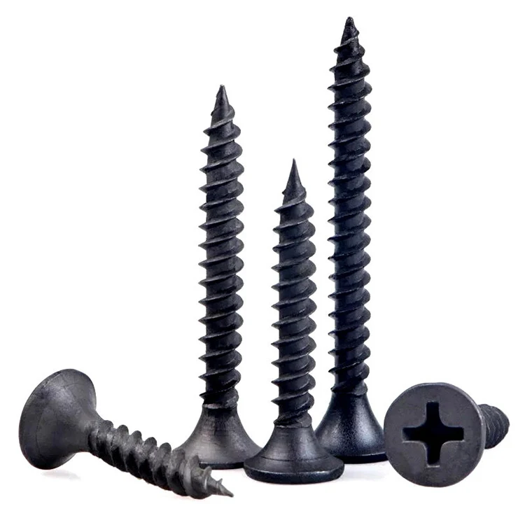 Black Phosphated Phillips Bugle Head Fine Coarse Thread Self Tapping Drywall Screw image 4