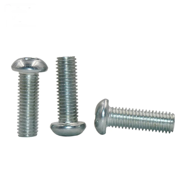Cross Recessed Pan Head Machine Screw Steel Round Head Machine Screws DIN7985 image 2