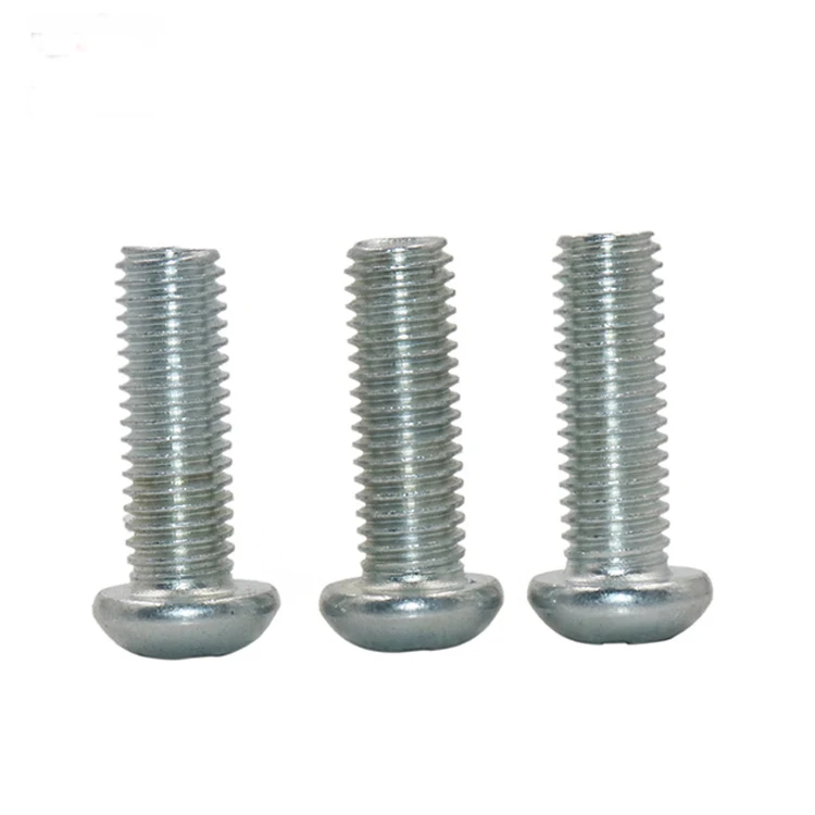 Cross Recessed Pan Head Machine Screw Steel Round Head Machine Screws DIN7985 image