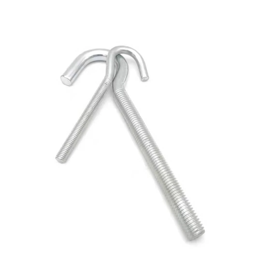 Carbon steel eye bolt sheep horn hook screw galvanized hook bolt image