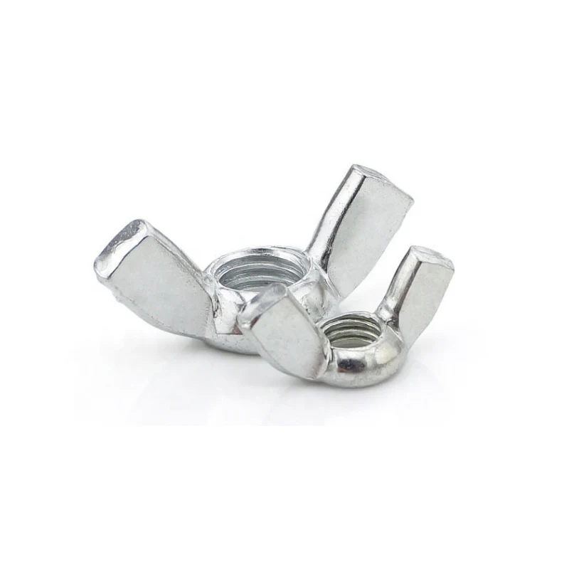 high-quality white galvanized wing nut nuts hand-tightened nuts DIN315 image 2
