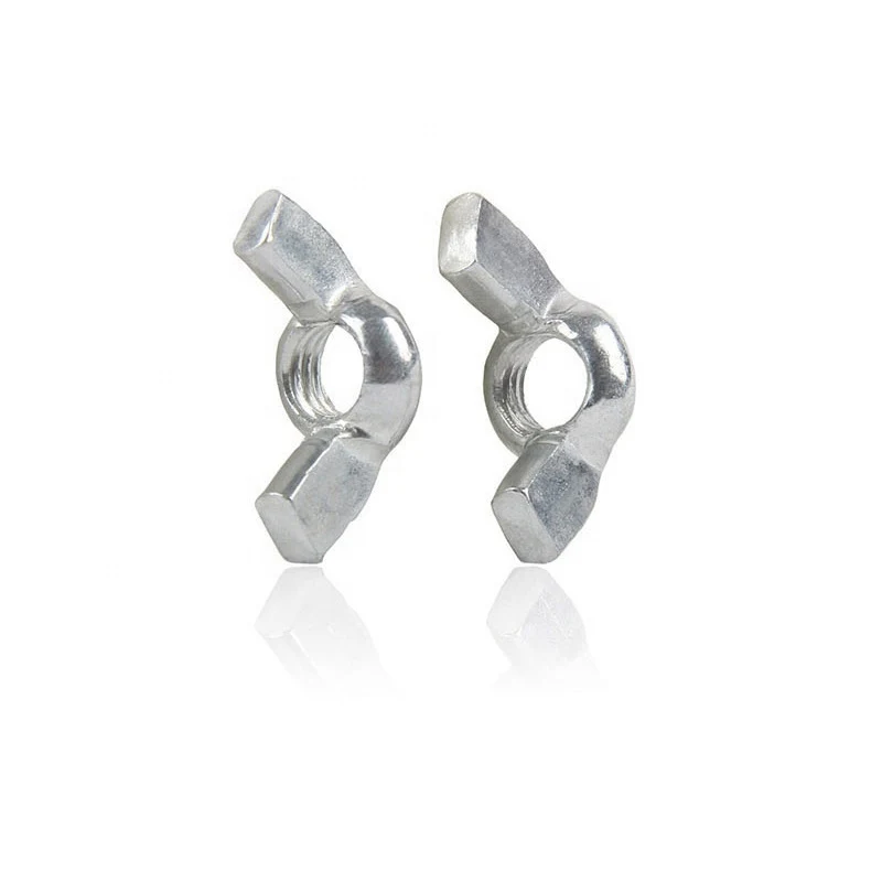 high-quality white galvanized wing nut nuts hand-tightened nuts DIN315 image