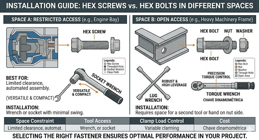 Hex Screw vs Hex Bolt: Which Is Right for Your Project