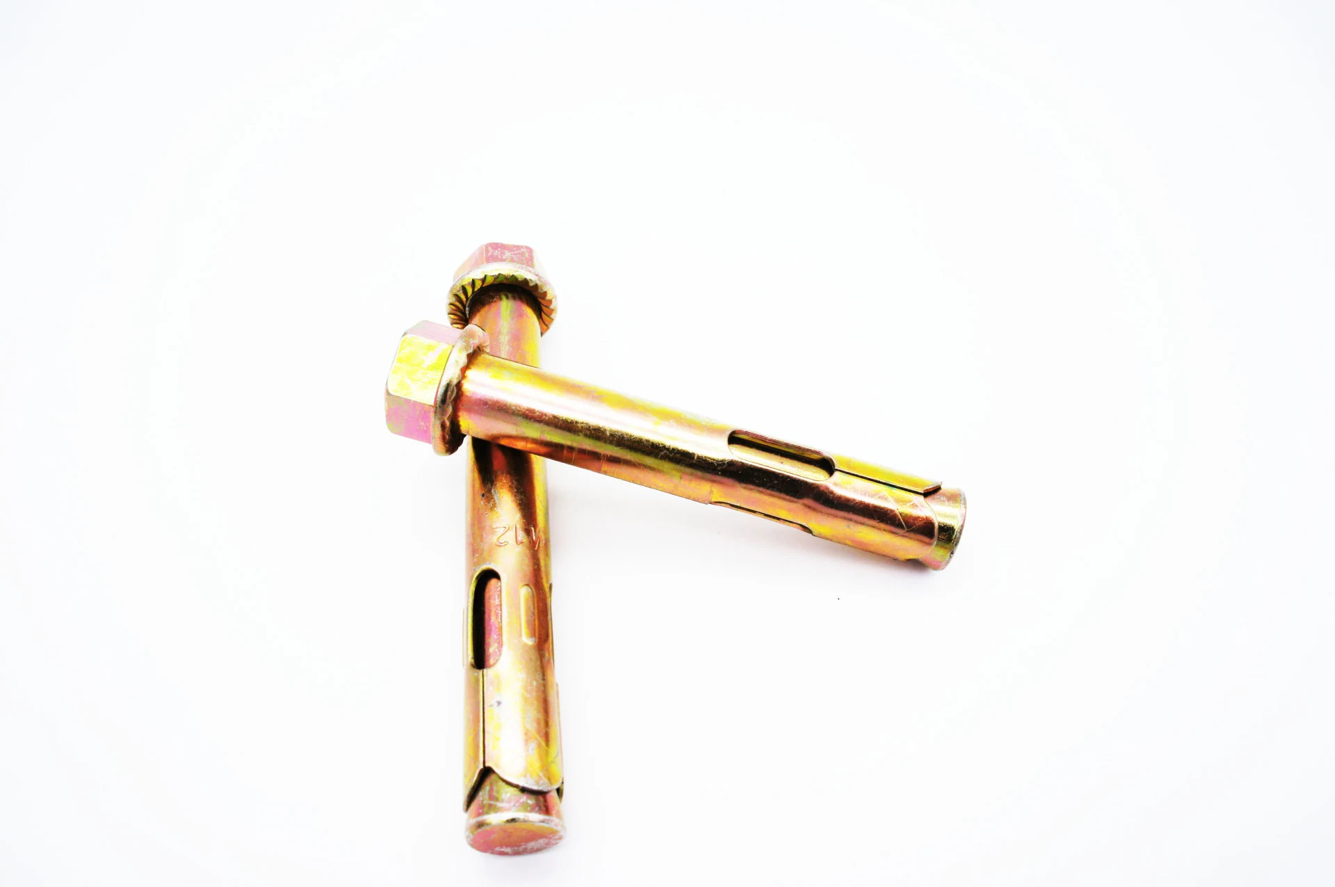 Sleeve Anchor With flange nut , Yellow Zinc Concrete flange anchor bolt image 4
