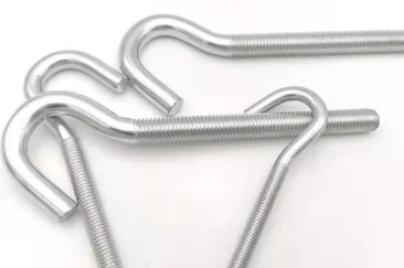 Carbon steel eye bolt sheep horn hook screw galvanized hook bolt
