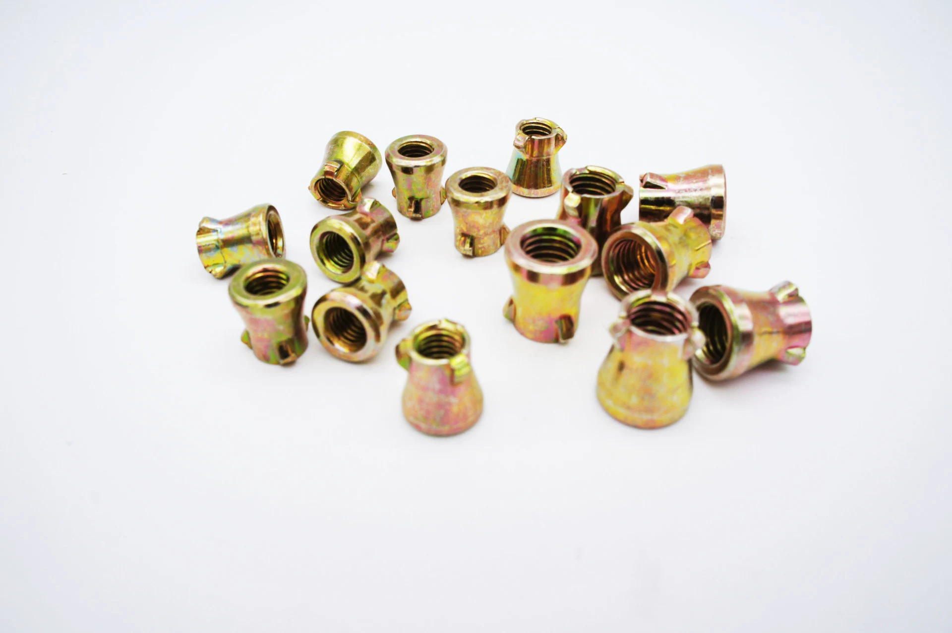 Fix-nut Yellow Zinc Plated Color Carbon Steel Fixing Nut Use On 3PCS / 4PCS Fix Anchor Bolts image 3