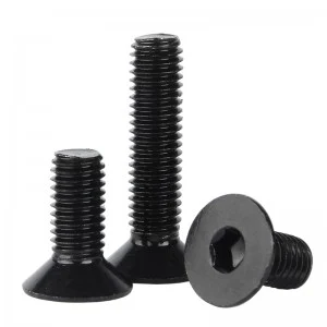 High Strength Grade 4.8 8.8 10.9 12.9 Black Oxide DIN7991 CSK Flat Head Hex Socket Bolts
