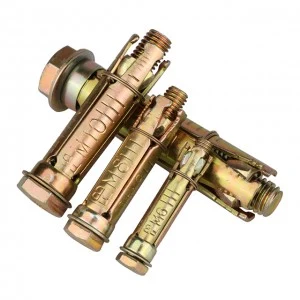 Three or four pieces of gecko expansion bolts color zinc plated gecko expansion screws
