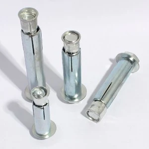 Blue white zinc metal flat head cross expansion screw Explosion-proof screw expansion bolt