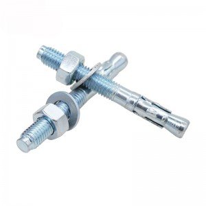 Stainless steel car repair gecko sleeve galvanized expansion bolt blue plated white zinc screw