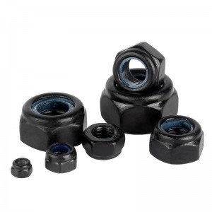 High Strength Grade 4 8 10 12 Steel Black Oxide DIN982 DIN985 Nylon Lock Nuts Nylock Nuts