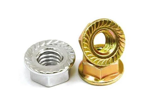 Flange-nut Customize Carbon Steel Hex Head Nuts , Hexagon Coupling Nuts DIN Standard